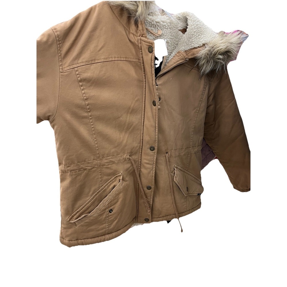 Hollister Jacket Womens M Coat Parka Sherpa Heritage Collection Faux Fur Y2K